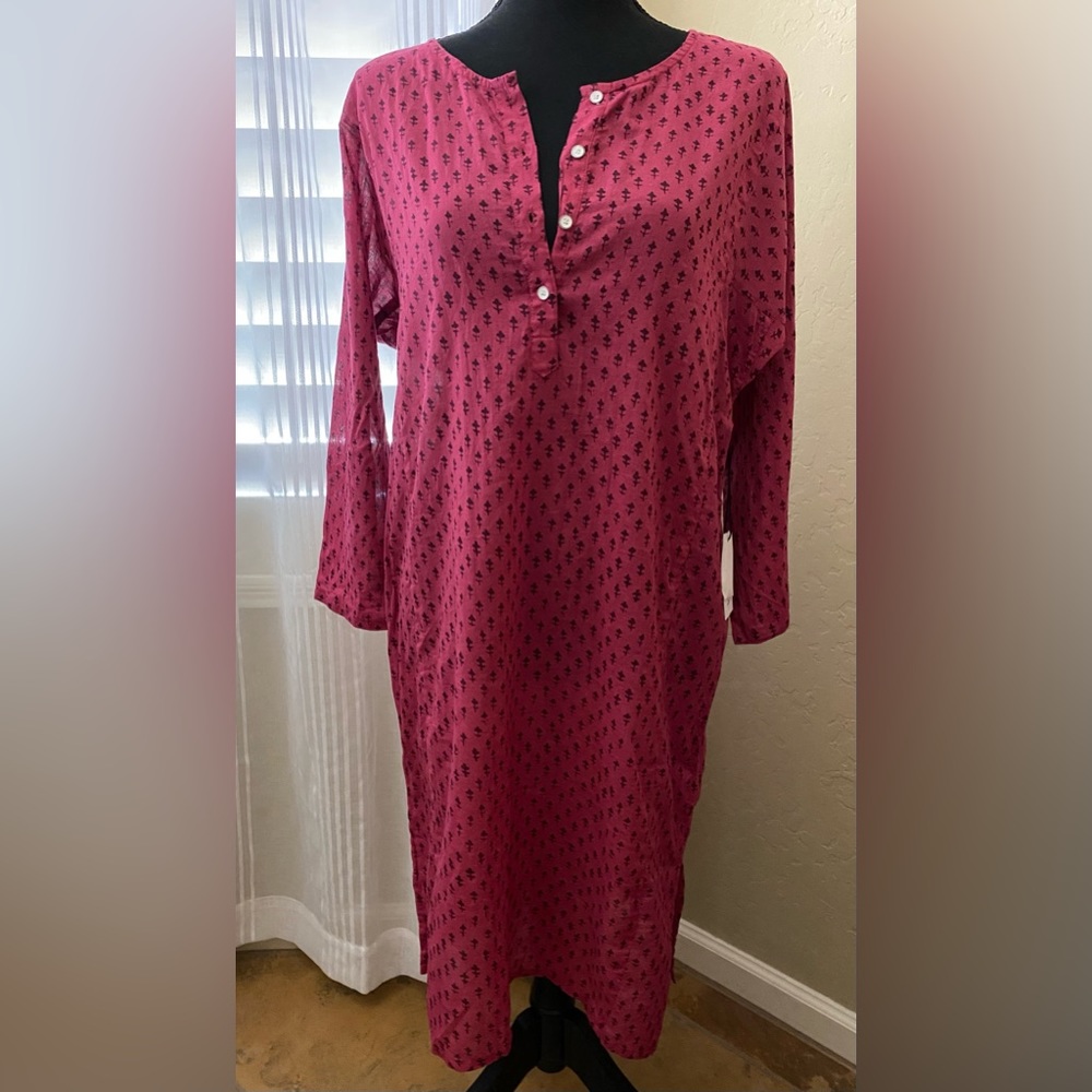 NWT Anthropologie Velvet by Graham & Spencer Cotton shirt dress, Sz S